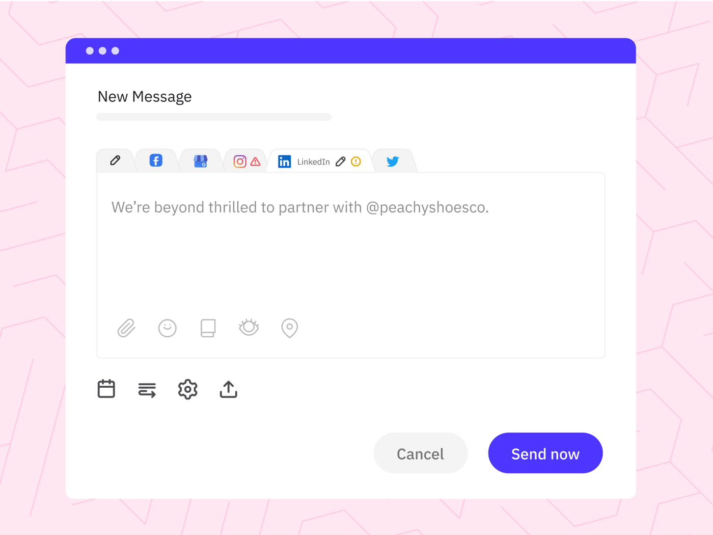 Schedule posts from a centralised Compose Box in seconds